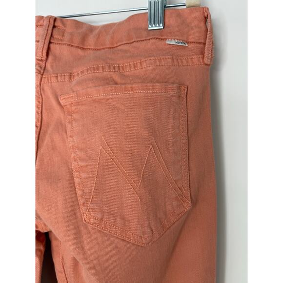 MOTHER Women's Skinny Jeans in Coral Never Worn - Picture 9 of 10